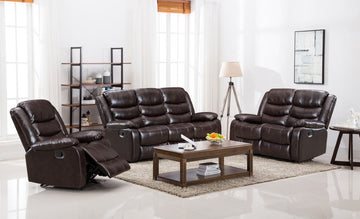 S8383 Miami reclining set (Brown)