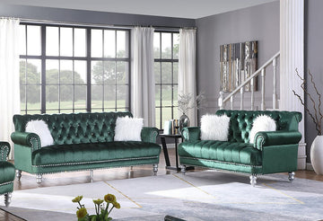 S6116 Royal (Green) sofa and loveseat