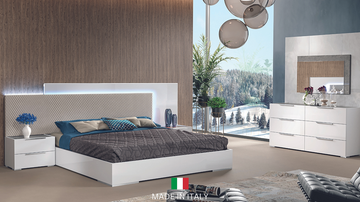 Fabiana Italian bedroom Collection (White)