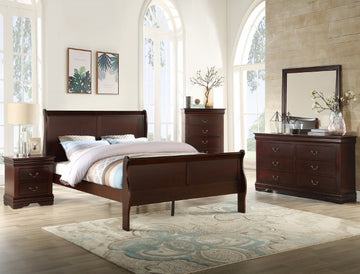 B3850 LOUIS PHILIP CHERRY BEDROOM GROUP