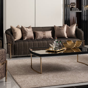 LISBON Sofa and loveseat Onyx Gold