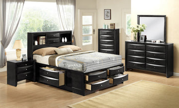 B4285 EMILY BLACK STORAGE BEDROOM