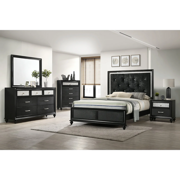 B4398 LILA BLACK BEDROOM GROUP