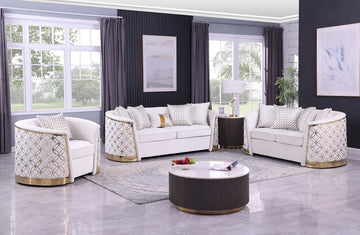 S3800 Athena (Cream) sofa loveseat