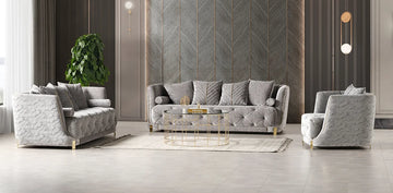 Elit sofa loveseat Grey