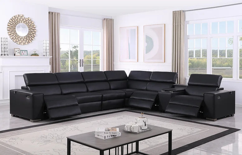 MI-631- 6pcs & 7Pcs Picasso (Black) sectional