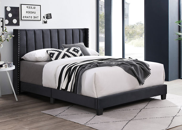 B9333 Lola Platform Bed (Black)