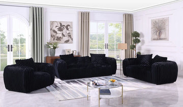 S8809 Eli (Black) sofa and loveseat