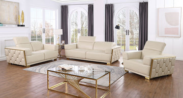 MI-1245 Hexor (Beige) sofa loveseat