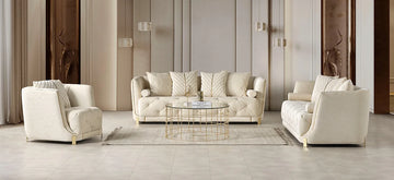 Elit sofa loveseat Cream