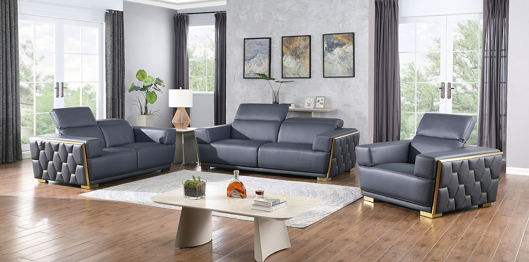 MI-1245 Hexor (Navy) sofa loveseat