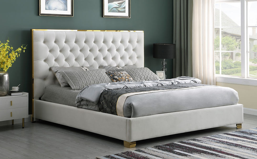 B600 Rose (Cream) 55"H bed