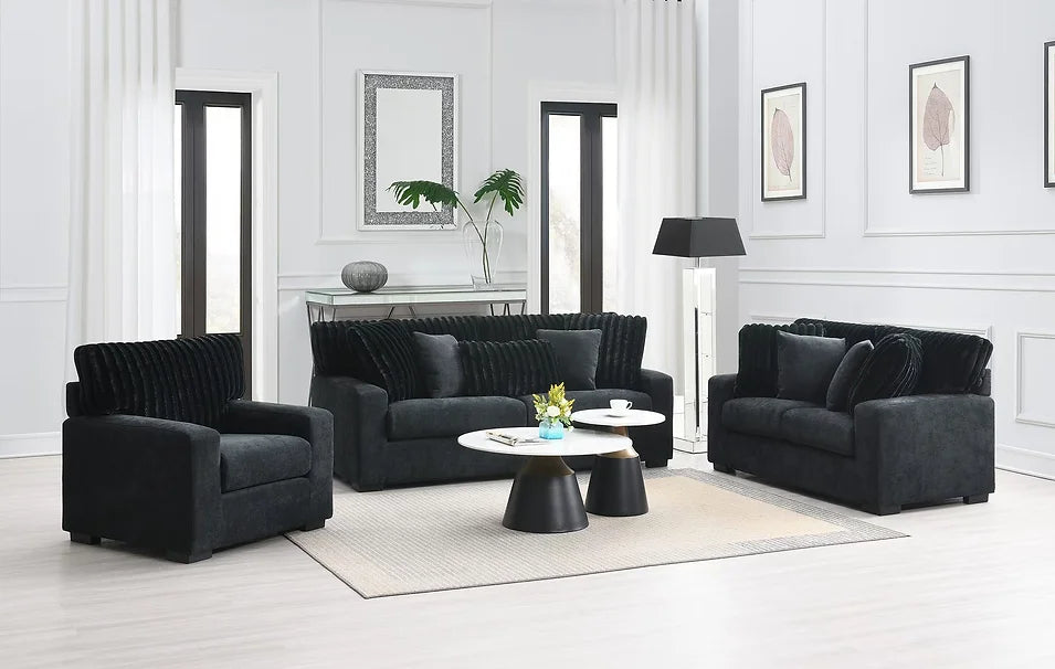 S1800 Tarra (Black) sofa loveseat