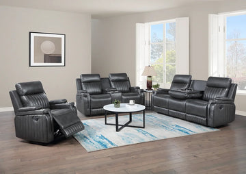 S2121 Ethan (Dark Grey) reclining set