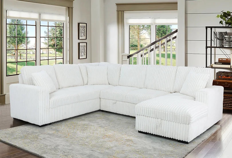 S3661 RAHA (BEIGE) 3PCS SECTIONAL WITH STORAGE