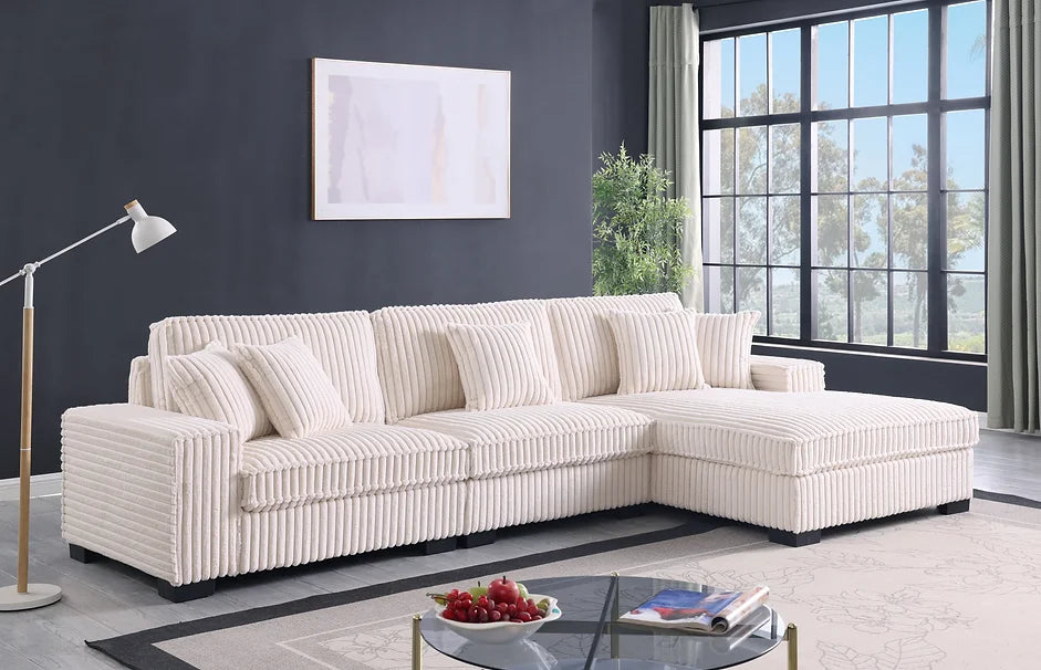 S860 Comfy II 3pcs (Cream) sectional