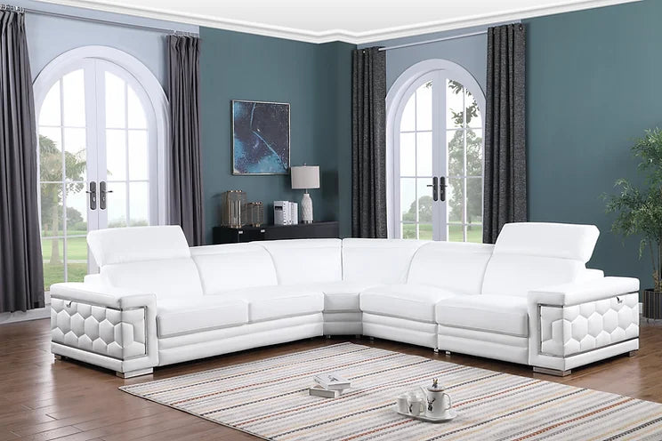 MI-1255 Favo (White) sectional