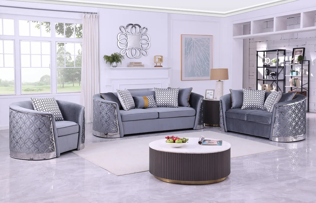 S3800 Athena (Grey) sofa loveseat