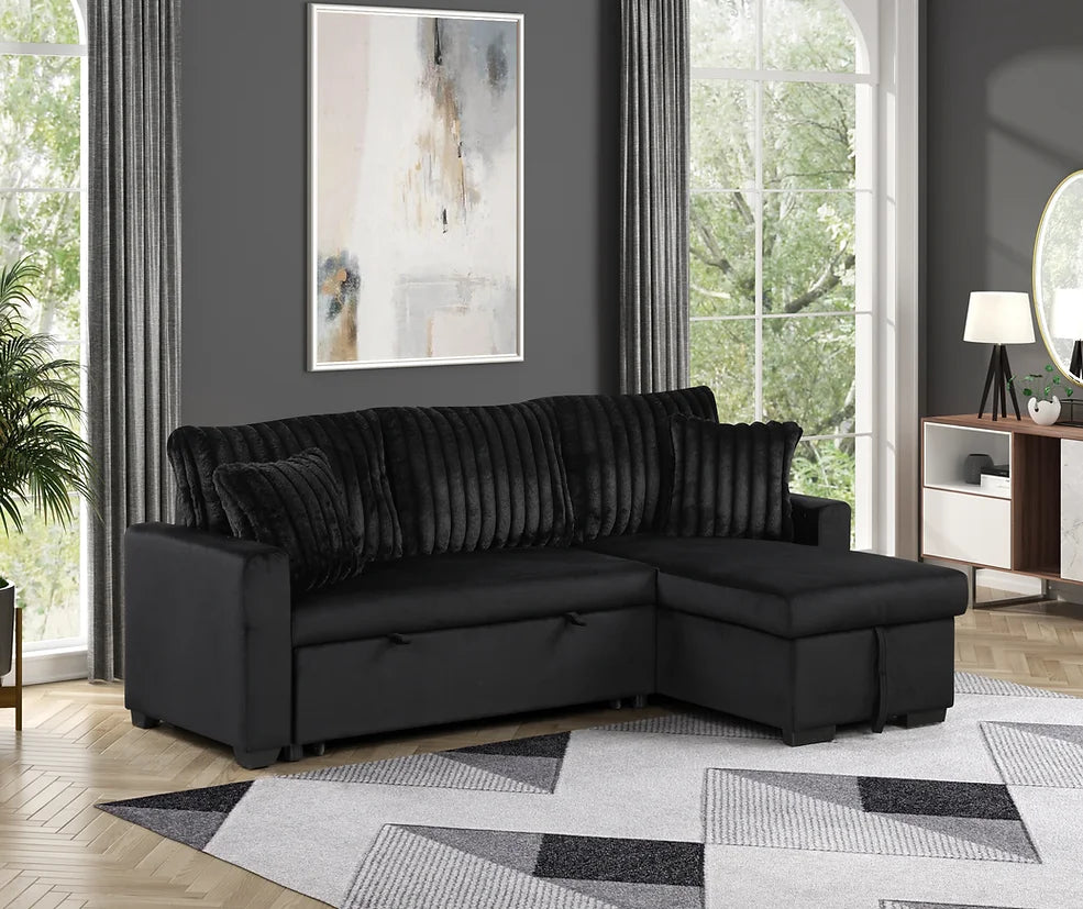 S8670 Nori (Black) sofa bed sectional