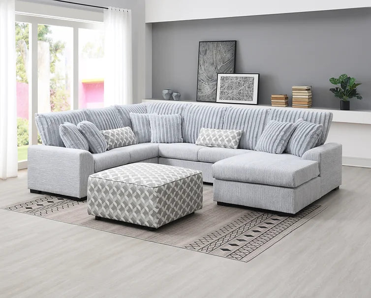 S1801 Brady 4pcs  Sectional (Grey)