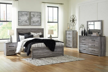 Bronyan B1290 Dark Grey Panel Bed Room Set